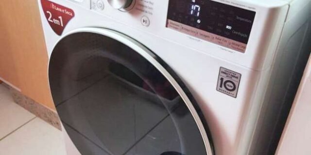 Máquina de lavar automática LG FV5013WC inverter 13kg