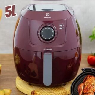 Air Fryer Electrolux Family Efficient EAF51 Dark Red 5L