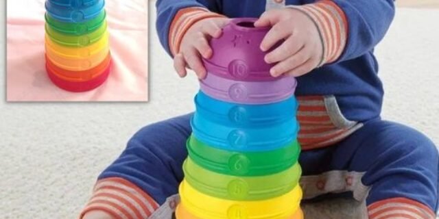 Potinhos Empilhar e Rolar, Fisher Price, Mattel