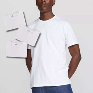 Kit Com 3 Camisetas Masculinas Básicas Hering