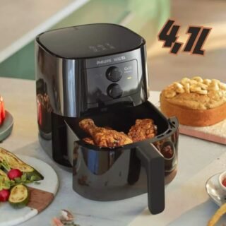 Air Fryer Philips – Walita Spectre Série 3000 Grill Edition Preta 4,1L