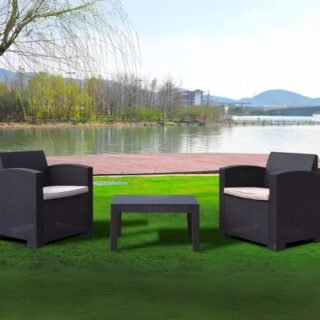 Conjunto De Mesa Para Área Externa Polipropileno – Com 2 Cadeiras Cjr-pt1 Otello