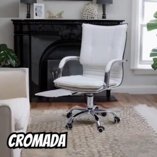 Cadeira De Escritório com Base Cromada Prizi