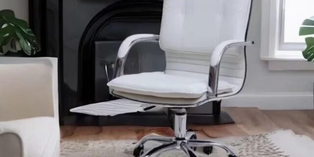 Cadeira De Escritório com Base Cromada Prizi