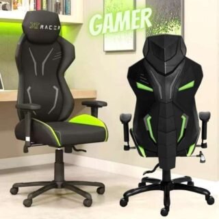 Cadeira Gamer XT Racer Reclinável Preta e Verde – Platinum Series XTP140