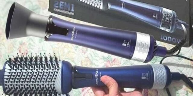 Escova Secadora Britânia Multi BES10 2 em 1 1000W 2 Temperaturas + 2 Velocidades 110V