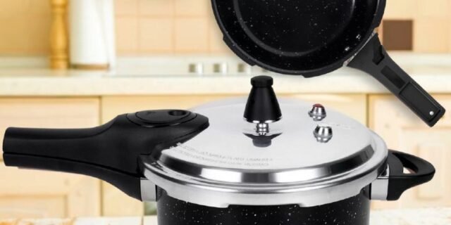 Panela de Pressão Brinox 4,2L Preta – Ceramic Life Pressure