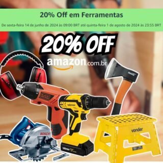 Seleção em Ferramentas com 20% Off