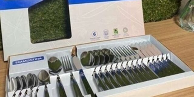 Jogo De Talheres Búzios Aço 24 Pçs Inox Faqueiro Tramontina