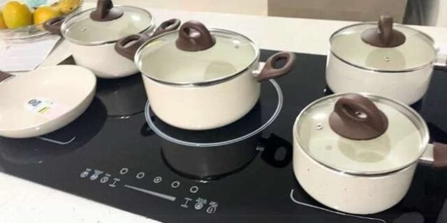 Jogo De Panelas 5 Peças Ceramic Life Vanilla Brinox