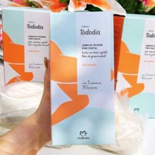 Sabonete em Barra Puro Vegetal Tododia Macadâmia 5 un de 90 g cada