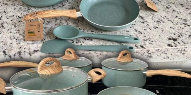 Jogo De Panelas Indução Brinox Ceramic Life Botanika 6 Peças