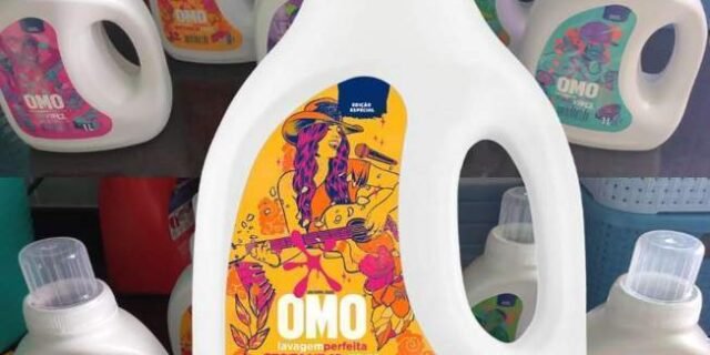 OMO Lava Roupa Líquido Explosão De Perfume Sertanejo Vibes Lavanderia Sensorial 1 L