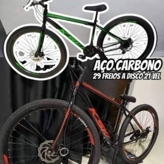 Bicicleta Aro 29 Aço Carbono Ksvj Freios A Disco 21 Vel
