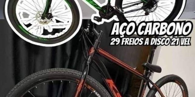 Bicicleta Aro 29 Aço Carbono Ksvj Freios A Disco 21 Vel