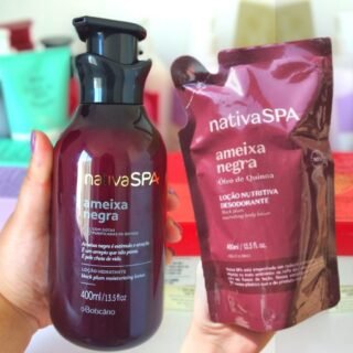 Combo Nativa Spa Ameixa Negra: Loção Hidratante Desodorante 400ml + Refil 400ml