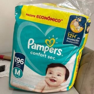 Fralda Pampers Confort Sec M 196 Unidades
