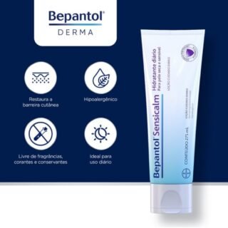 Bepantol Derma Sensicalm, Hidratante Corporal para Aliviar a Pele Sensível e Descamativa, Creme Corporal 275ml