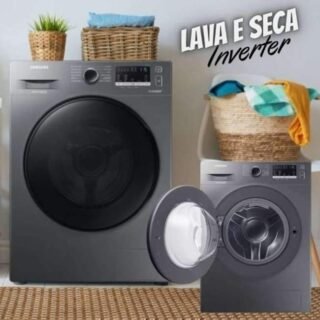 Lava E Seca Samsung Wd11m Com Digital Inverter Wd11m4473px Inox Look 11/7kg