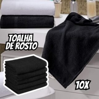 Kit 10 Toalhas Rosto Clássica