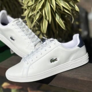 Tênis Masculino Lacoste Graduate Pro Em Couro Tricolor