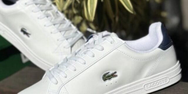 Tênis Masculino Lacoste Graduate Pro Em Couro Tricolor