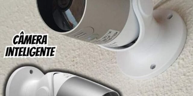 Câmera Inteligente Steck Ambiente Conectado, Segurança Externa, Wi-Fi com IP65