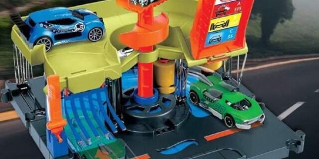 Hot Wheels Pista de Brinquedo Lava-Rápido da cidade