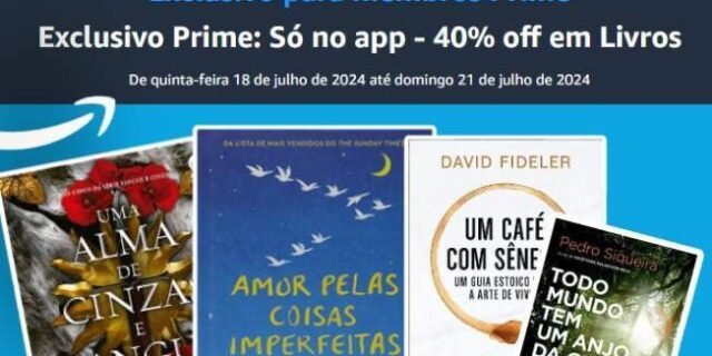 Seleção – 40% off em Livros