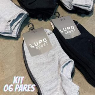 Kit 6 Pares Meias Lupo Soquete Cano Baixo