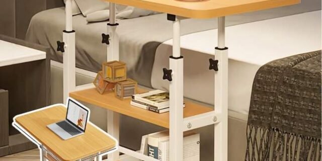 Mesa Lateral Para Laptop Com Altura Ajustável