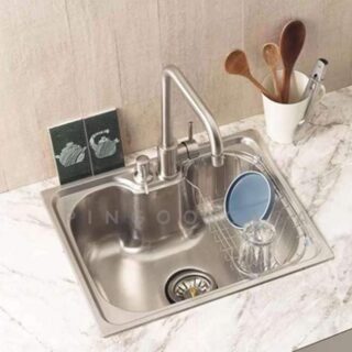 Cuba para cozinha gourmet pia aço inox com acessórios Nawa 50×40