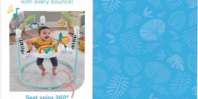 Fisher-Price Brinquedo e cadeira de Bebê Pula-Pula Selva