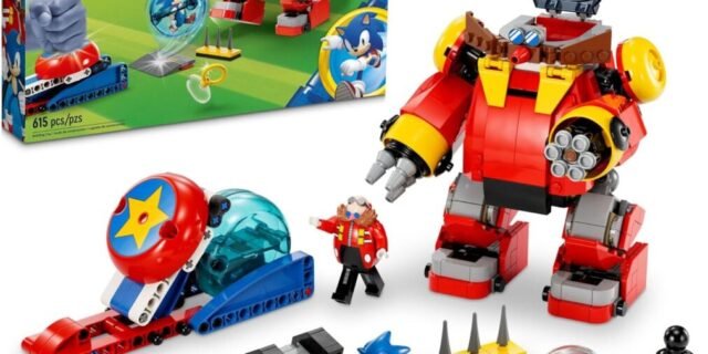 LEGO Set Sonic 76993 Sonic Contra o Robo Gigante de Dr Eggma 615 peças