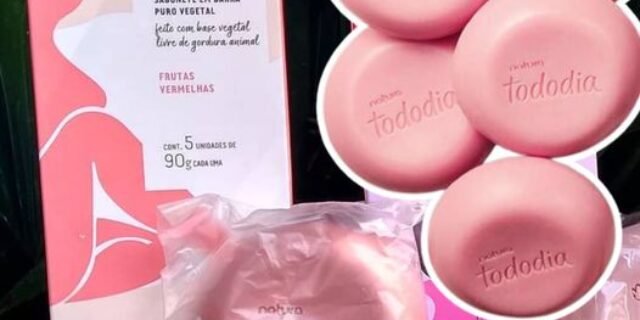 Sabonete em Barra Puro Vegetal Tododia 5un de 90g cada (Várias Opções)