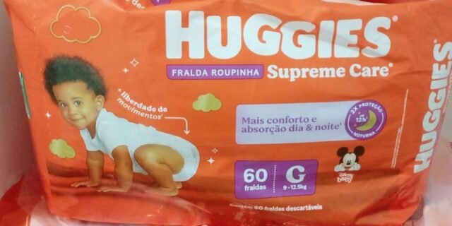 Huggies Supreme Care – Fralda, Roupinha G, 60 fraldas
