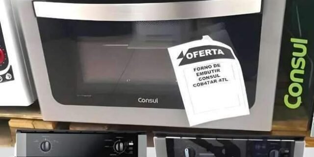 Forno Elétrico de Embutir Consul com Timer – com Dourador COB47AR 220V