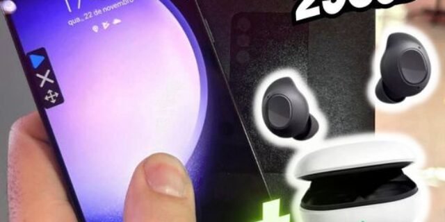 Smartphone Samsung Galaxy S23 256GB Preto 5G – 8GB RAM + Galaxy Buds FE