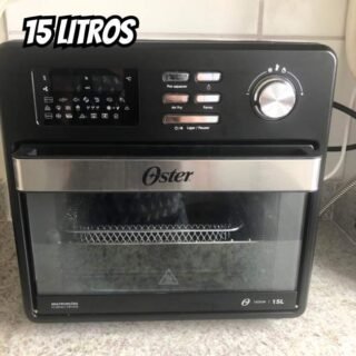 Fritadeira e Forno Oster Gourmet Preto 15 Litros 10 Em 1 220v
