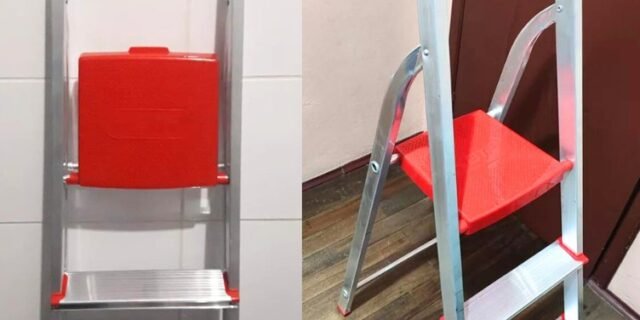 Escada De Alumínio Tesoura 3 Degraus Botafogo