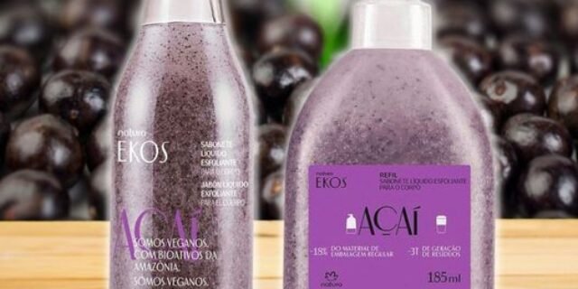 Kit Sabonete Líquido Esfoliante Ekos Açaí com Refil