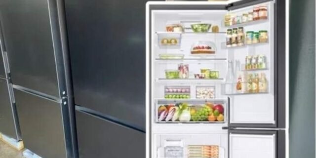 Samsung Geladeira Duplex Inverse Evolution SmartThings RB50 Black Inox 462L 220V