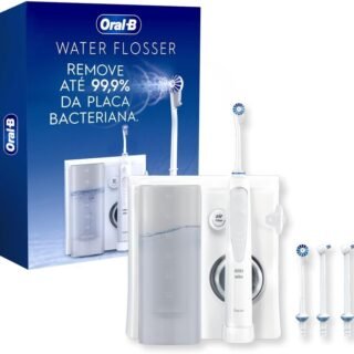 Oral-B Water Flosser, Irrigador Bucal Avançado, 4 Modos de Limpeza, 4 Bicos, Branco