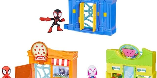 PlaySets Marvel Spidey e Seus Amigos Espetaculares na Cidade – Uma Figura de 6 cm – Não é possível escolher o personagem