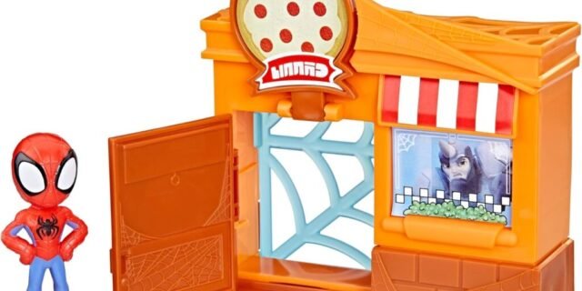 PlaySets Marvel Spidey e Seus Amigos Espetaculares na Cidade – Figura de 6 cm – Spidey – F8360 – Hasbro