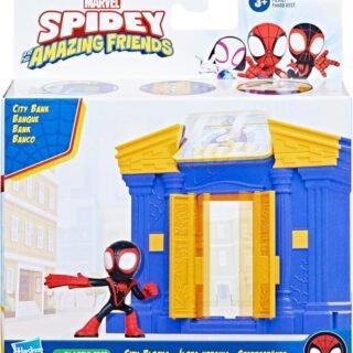 PlaySets Marvel Spidey e Seus Amigos Espetaculares na Cidade – Figura de 6 cm – Homem Aranha – F8362 – Hasbro