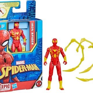 Marvel Homem-Aranha Epic Hero Series – Figura 10 cm Articulada – Aranha de Ferro – F6976 – Hasbro