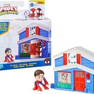 Marvel Spidey e Seus Amigos Espetaculares Vida Urbana – Kit Casa do Spidey – 6 cm