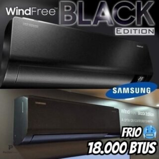 Ar-condicionado Split Inverter Samsung Windfree Black Edition Sem Vento 18.000 Btus Frio