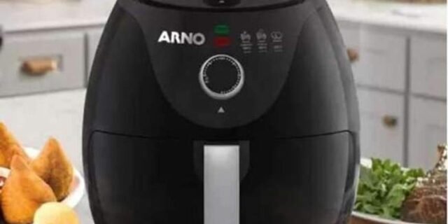 Fritadeira Elétrica sem Óleo/Air Fryer Arno – Easy Fry Preta com Timer 3,2L
